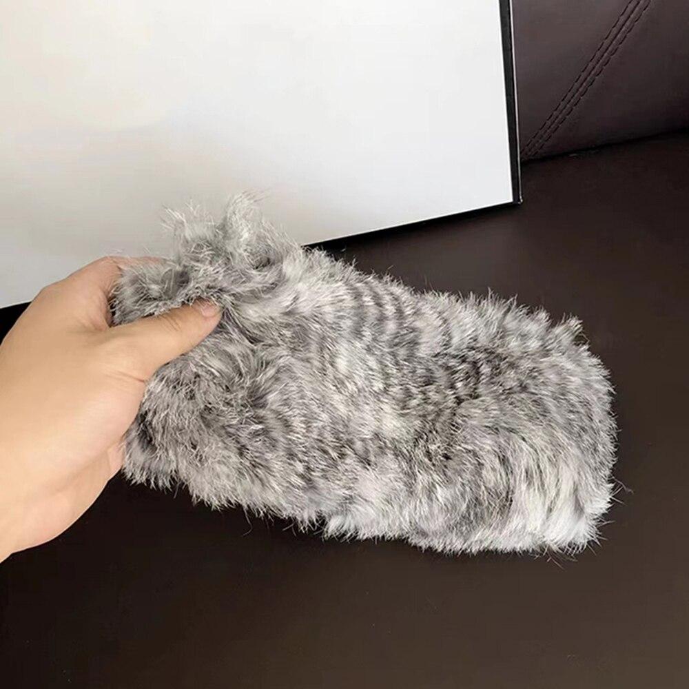 Autumn and Winter Real Rabbit Hair Band Hair Hoop Women's Warm Fur Fur Hat Vintage Wide Edge Plush Headband