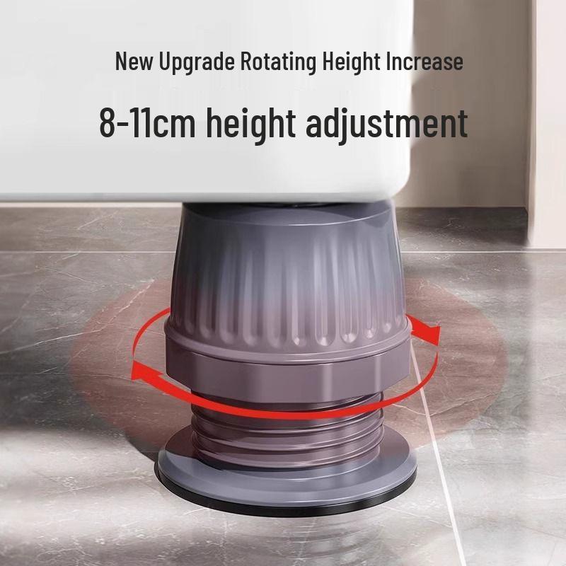 Universal Anti-Vibration Drum Washing Machine Stand with Lifting Support and Non-Slip Foot Pads