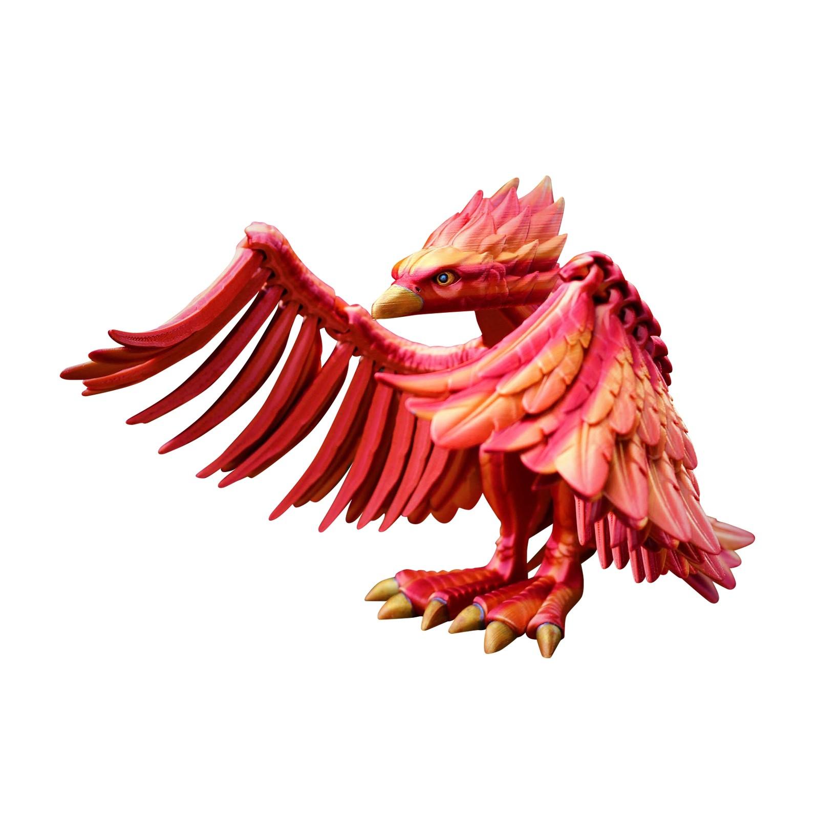 

3D-печатная шарнирная игрушка, креативная декоративная шарнирная модель для взрослых и детей One Size красный