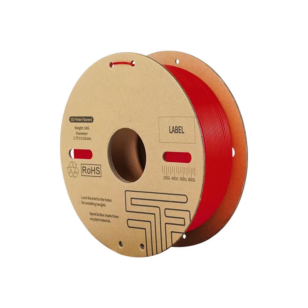 

DB- Нить для 3D-принтера, разработанная для высокоскоростной печати, подходит для пластиков PLA, 1,75 мм, 1 кг (2,2 фунта) Для большинства FDM 3D-принтеров красный