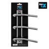 Porte-manteaux - Inofix - 6 Crochets Doubles - Inox - Contemporain - Intérieur