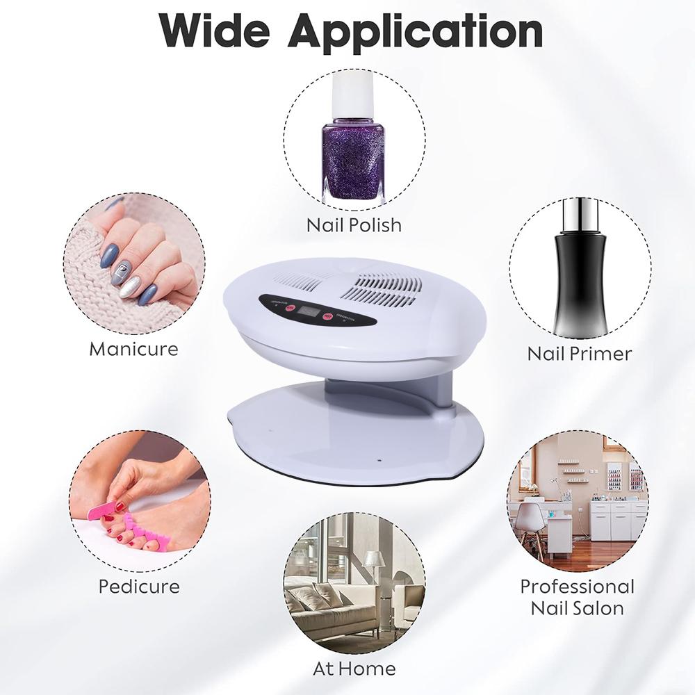 Nail Dryer Nail Art Air Dryer Hot And Cold Auto Induction Air Nail Polish Dryer 400W Air Nail Fan Blower Dryer Machine