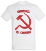 Sharing Is Caring T-Shirt Socialist Socialism Communist Communism Hammer Sickle