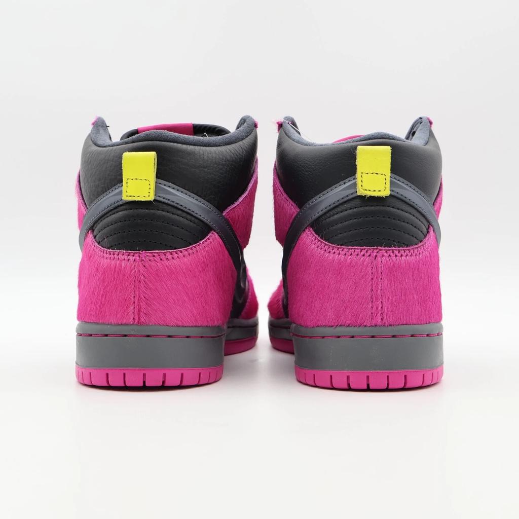 DX4356-600 Run The Jewels Nike SB Dunk High Active Pink Black Fuchsia (Men's)