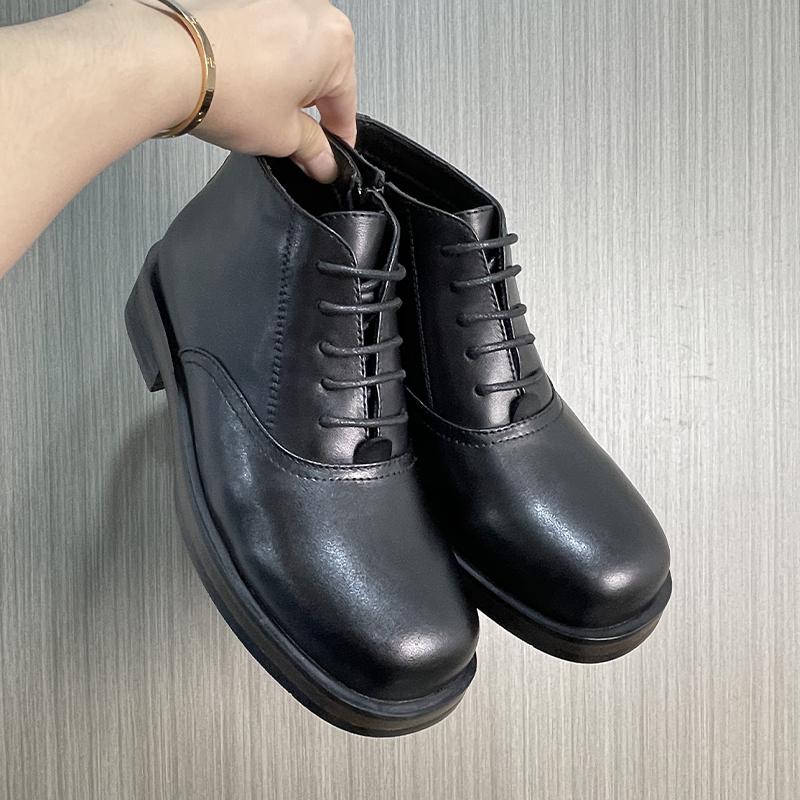 Fashion Leather Men's Chelsea Boots Outdoor High Top Shoes Fashion Business Botas Thick Bottom Male Ankle Boots Walking Shoes