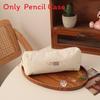 Pastel Corduroy Pen Bag With Slim Design For School And Office Use
