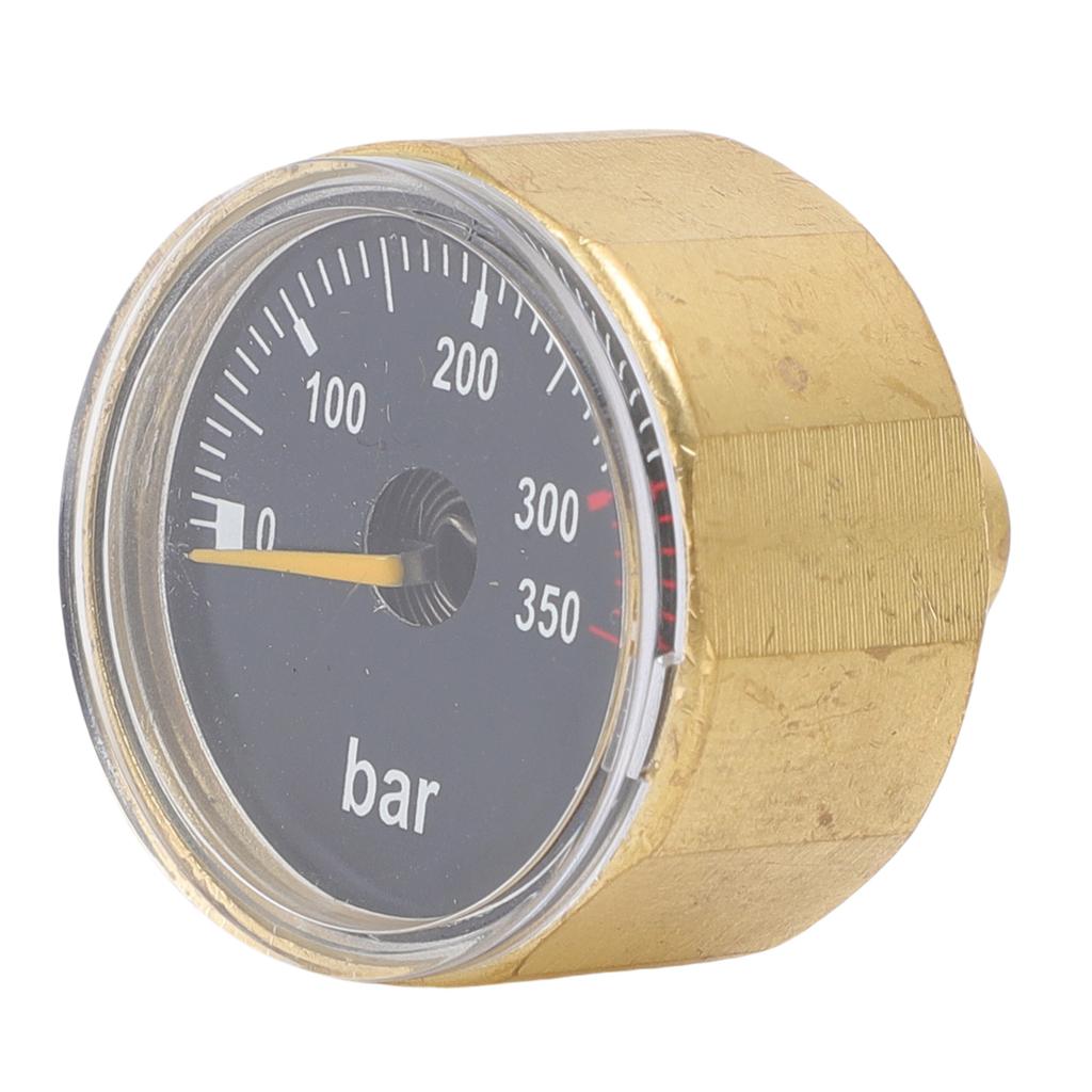 Air Pressure Meter 350bar M10x1 Thread Shockproof Movement Luminous Waterproofing for CO2 Tank