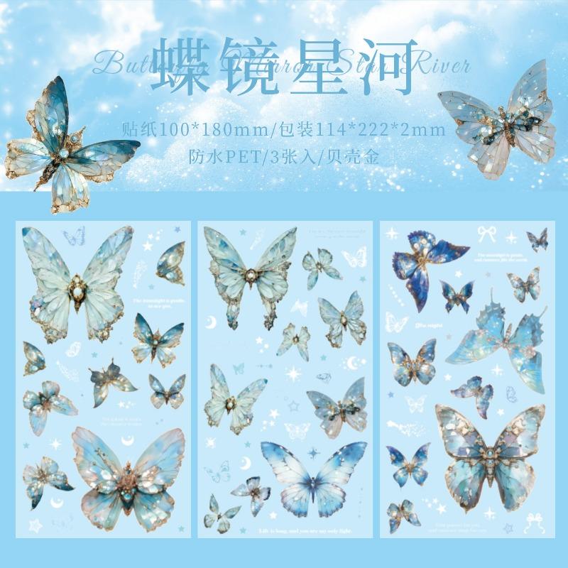 Pet Butterfly Sticker Pack For Diy Scrapbooking Decorative Stickers