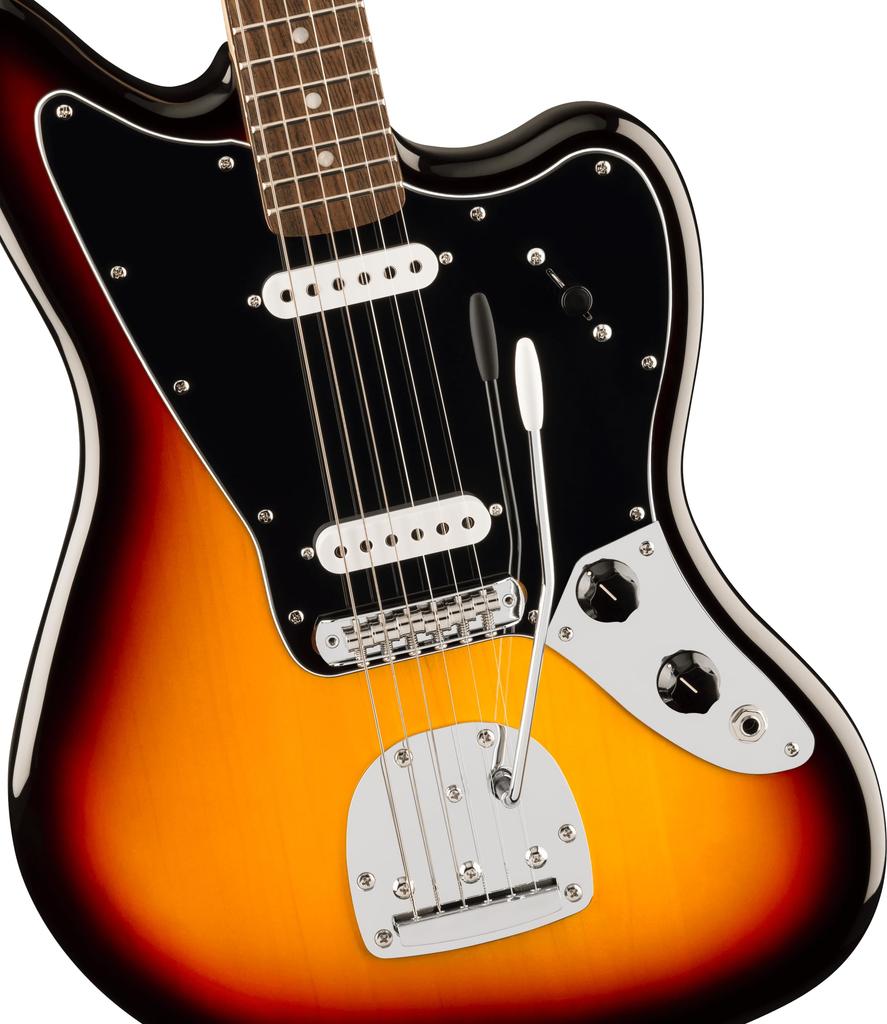 Squier by Series Jaguar Vavřínový hmatník Černý pickguard Sunburst Squier Fender/Affinity 3-barevný