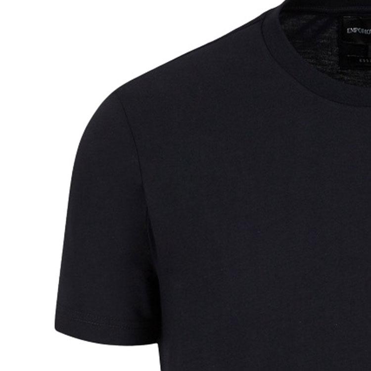 Emporio Armani FW21 Logo Print Short Sleeve T-Shirt Men tops Navy 8N1TQ61JRGZ0920