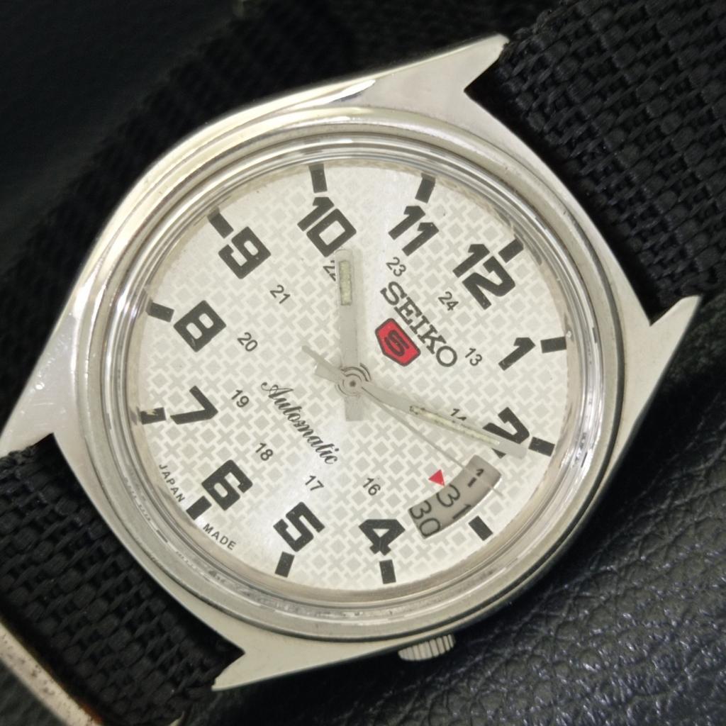 

Б/У винтажные мужские часы SEIKO 5 AUTOMATIC 7019A из Японии с серебряным циферблатом a434519-2 R121-a434519
