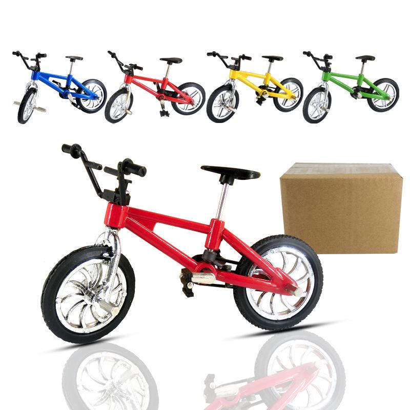 1:18 Finger Bicycle Model Set - 4-Piece Alloy Mini Toy Simulation