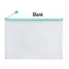 Thickened A4 Waterproof Document Bag with Zipper - Transparent Grid for Office, Test, Archives & Storage