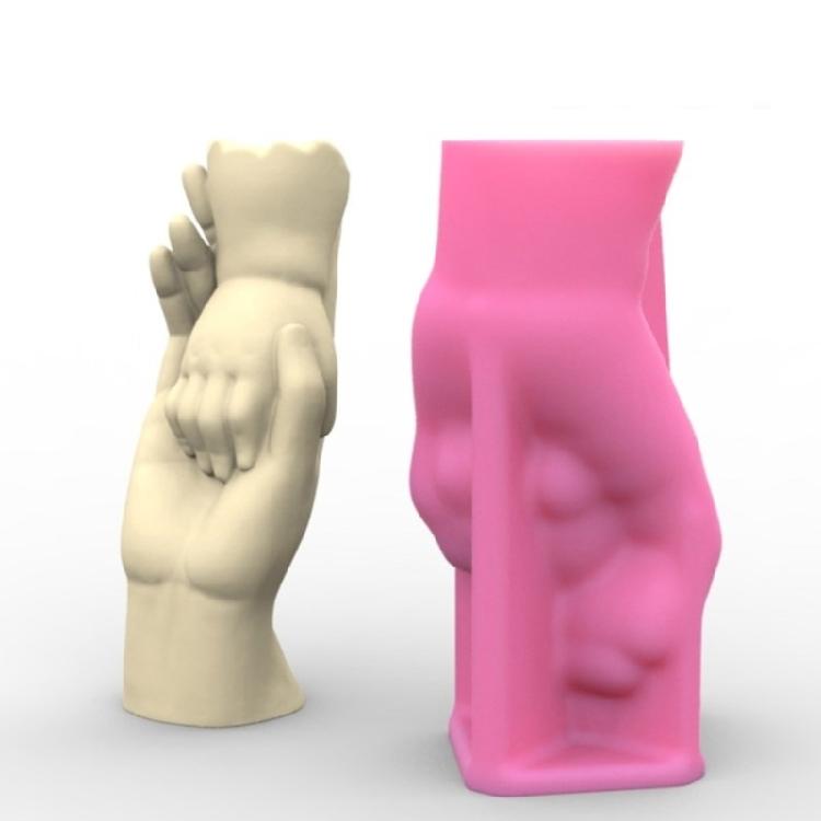 Unique Resin Molds Silicone Craft Mould Flexible Vase Moulds Hands Shape Jewelry Jar Mould Perfect for Hands-Making Vase