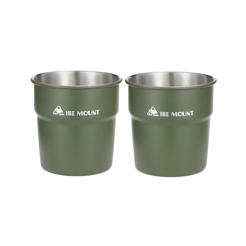 300ml Beer Wine Cups Portable Stainless Steel Tableware Tea Coffee Milk Beer Mug Stackable Camping Water Cup for Travel Hiking