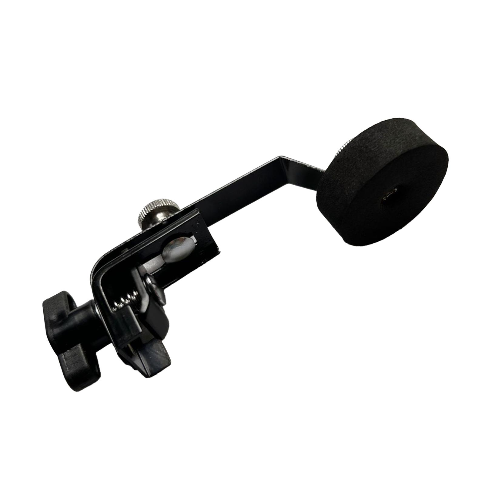 Drum Damper Mute Metal Felt Drum Mute Tools External Clamp Tone Control Mute Drum Accessories Percussion Instrument Part чёрный