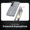 For Samsung Galaxy S26 / S26 Pro Magnetic Case Kickstand Grid Texture TPU PC Phone Back Cover