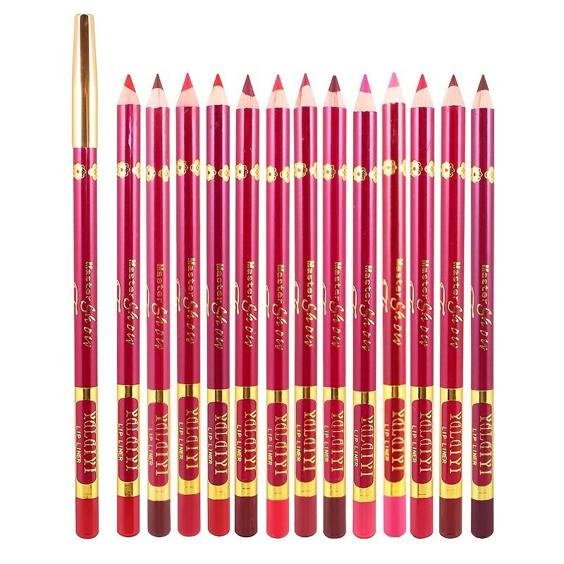 Lipstick Lip Liner 13 barev Matné Vodotěsné Nesnadné vyblednutí Nepřilnavý kelímek Sametová rtěnka Makeup