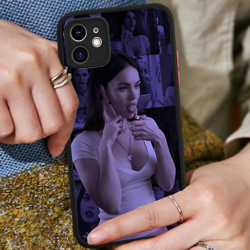 Schauspielerin M-Megan Fox Model Handyhülle Für IPhone 16e 16 15 14 13 12 11 Pro Max X XS Max Plus Matt Klar
