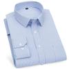 Men's Business Casual Shirts Purple Blue Cotton Regular Fit Long Sleeve Classic Plaid Striped Checked Social Work Dress Shirts