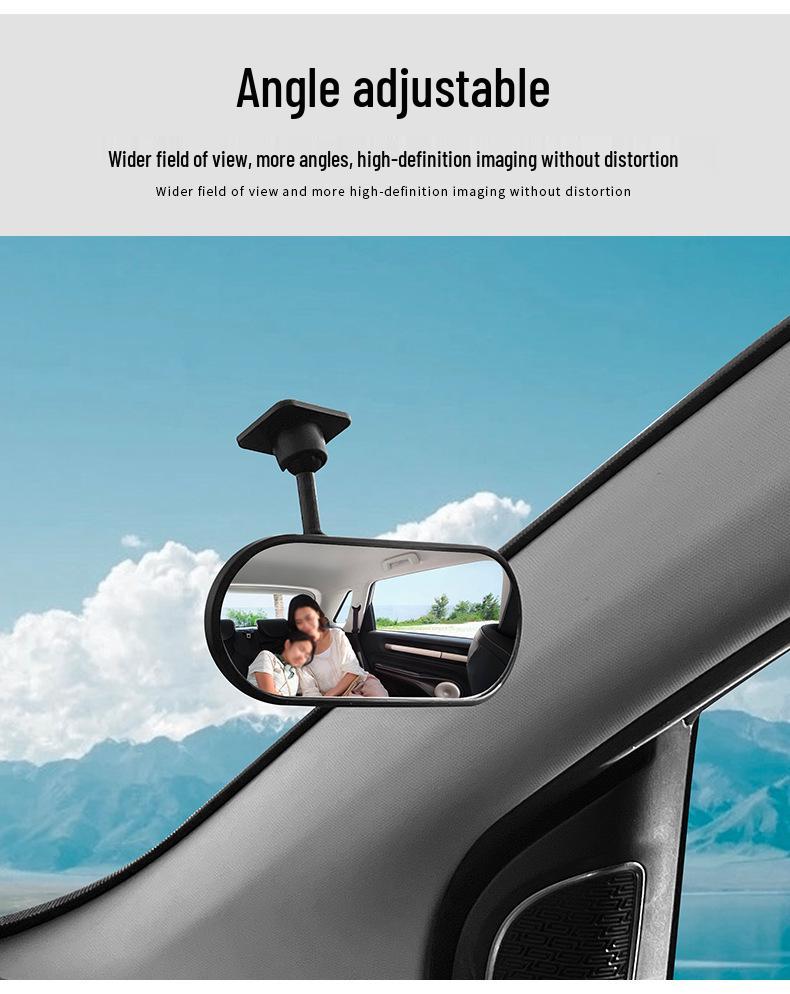 Universal Wide-Angle Rearview Mirror: In-Car Baby Observation & Reversing Mirror