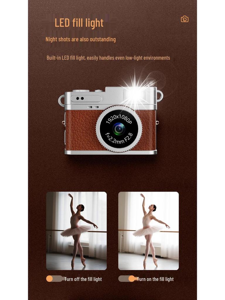 Retro Thumb S150 Student Portable SD Digital Camera with Screen