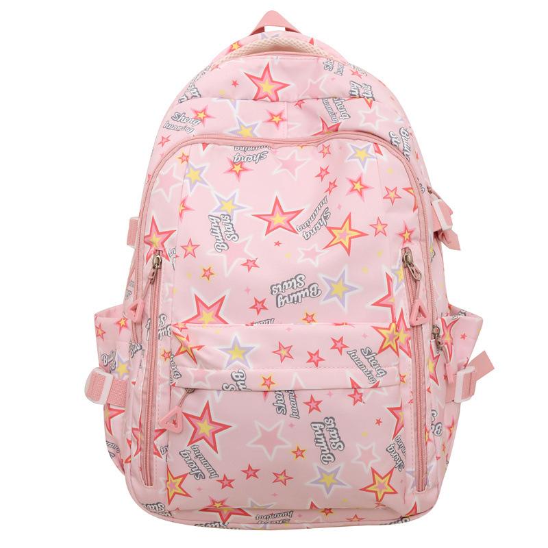 New Schoolbag Small Fresh Cute Girl Ins Japanese Cartoon Graffiti Junior High School High School Students Large Capacity Backpack