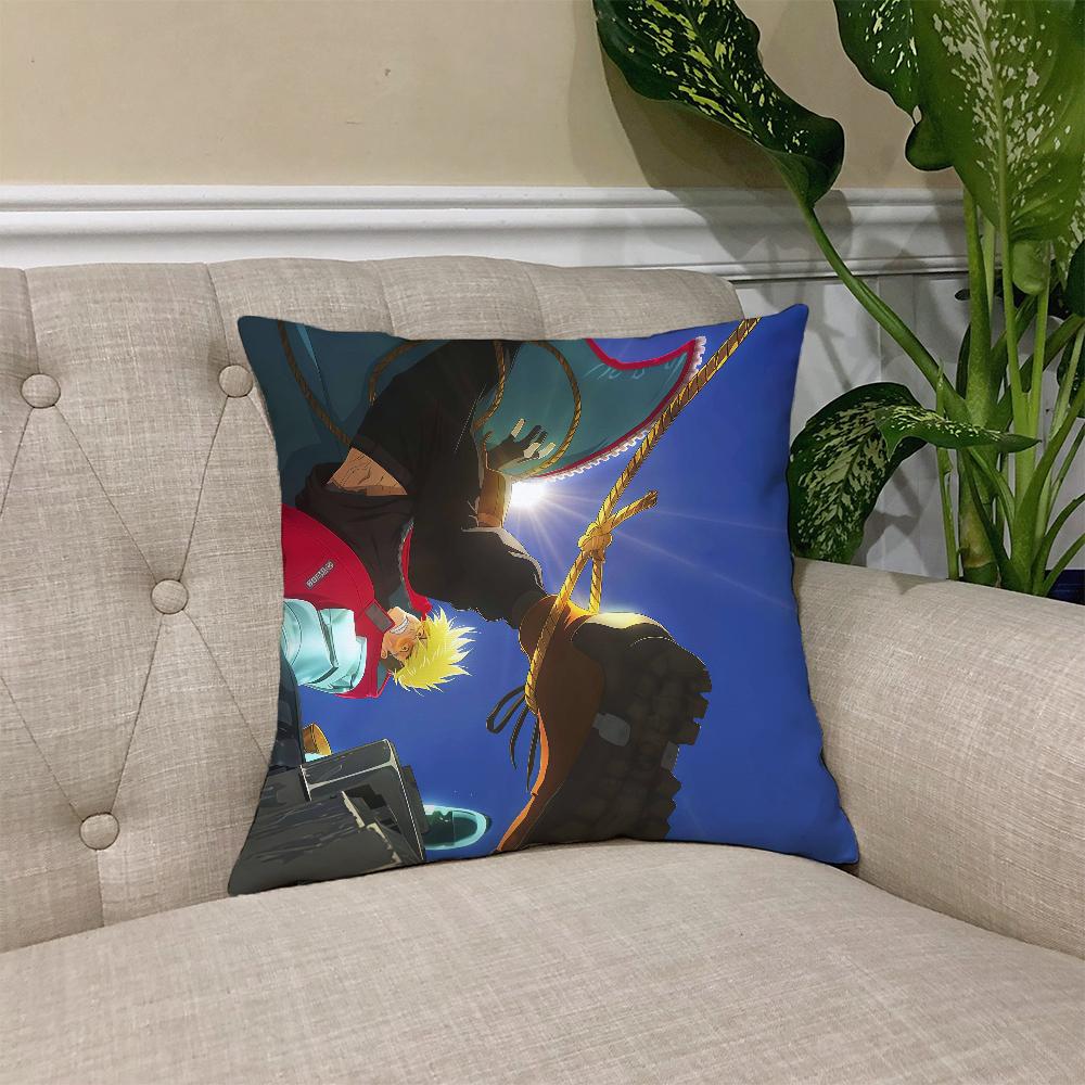 Anime T-Trigun Stampede Cushion Cover Square Sofa Cushion Cover Casual Skin-Friendly Comfortable Pillow Cover