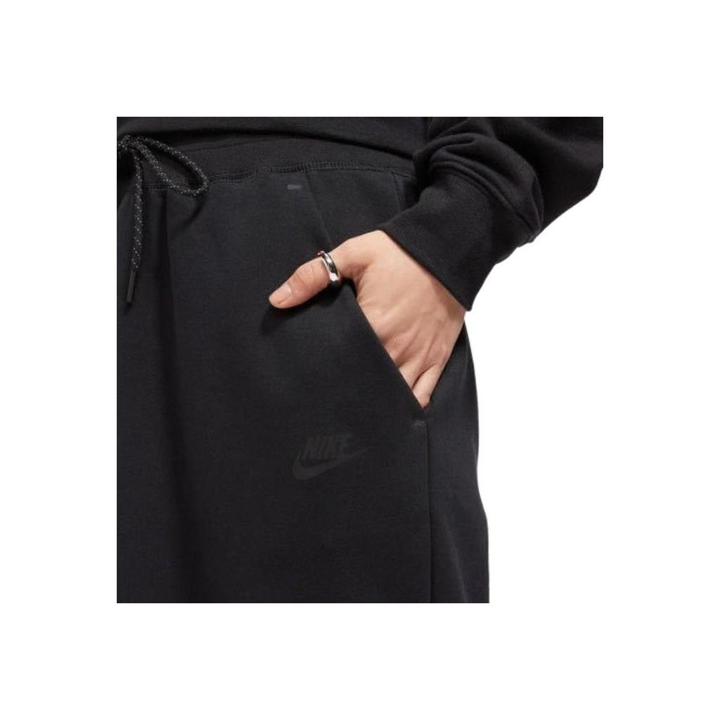 Nike Sportswear Tech Fleece Solid Split Knit Long Skirt Women skirts Black CZ8919-010