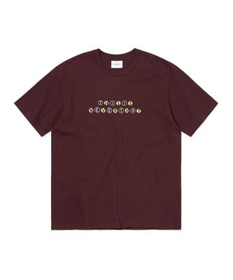 THISISNEVERTHAT Orb Type Tee Burgundy