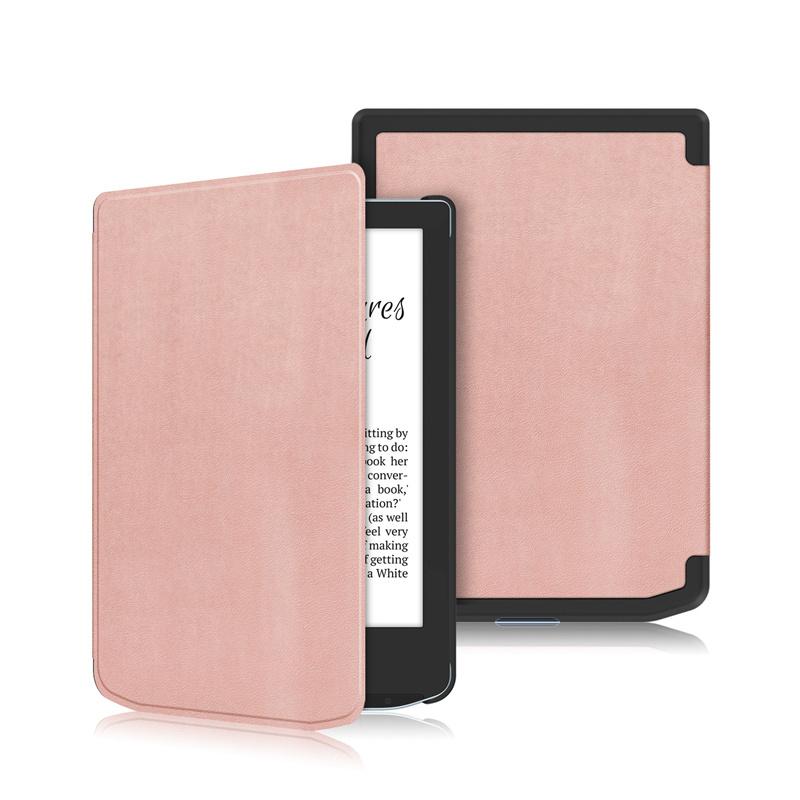 6-tums PU-läder Flip Smart Cover för Pocketbook Verse Pro PB629 634 Ebook-fodral Ultratunnt stötsäkert skyddsfodral