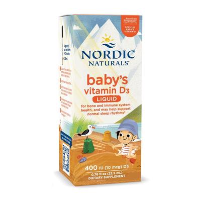 Babys Vitamin D3 Liquid 400 IU, 0.76 Fl Oz