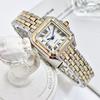 GREALY Women's Classic Retro Square Waterproof Diamond Quartz Watch