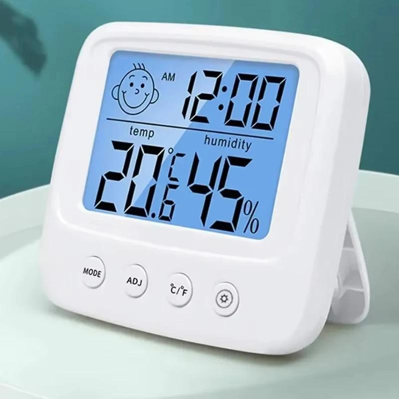 1pc New LCD Digital Temperature Humidity Meter Backlight Home Indoor Electronic Hygrometer Thermometer Weather Station