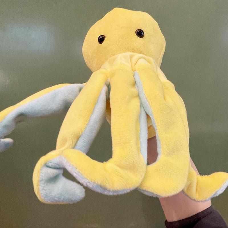 Open Crow Mouth Hand Doll Jungle Animal Children Storytelling Gloves Soothing