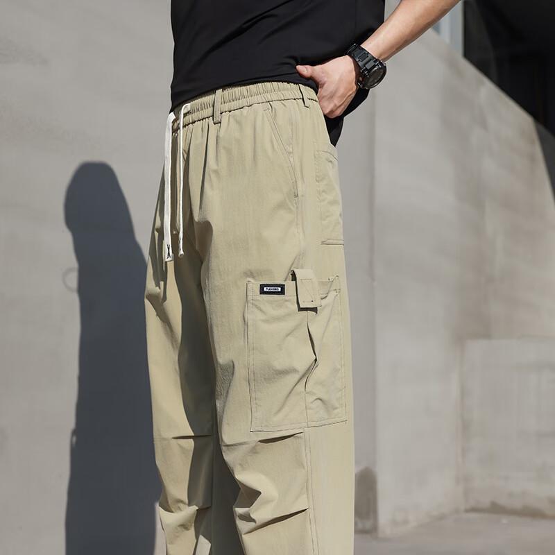 Firstview Men's Lightweight Ice Silk Cargo Pants