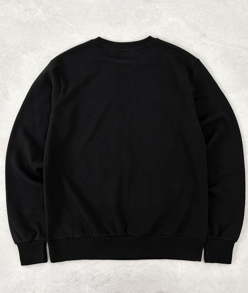 Jimikobeuliko Jk Typography Black Mtm Typography Black Sweatshirt