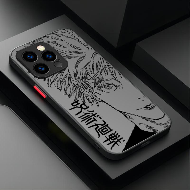 Anime Jujutsu Kaisen Gojo Satoru Und Sukuna Hülle Für iPhone 17 Air 15 16E 16 14 13 12 11 Pro Max XR 7 8 Plus SE 2020 Hartschalenhülle
