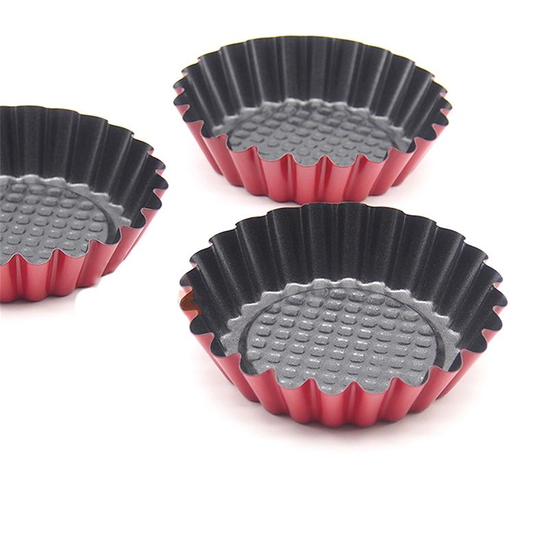 Buy Egg Tart Mould High Carbon Steel Chrysanthemum Shape Pastry Cakes