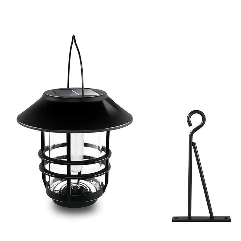 1PC Solar Wall Lantern Outdoor Flickering Flames Solar Light Outdoor Hanging Solar Lamp Wall Mount for Front Porch Yard