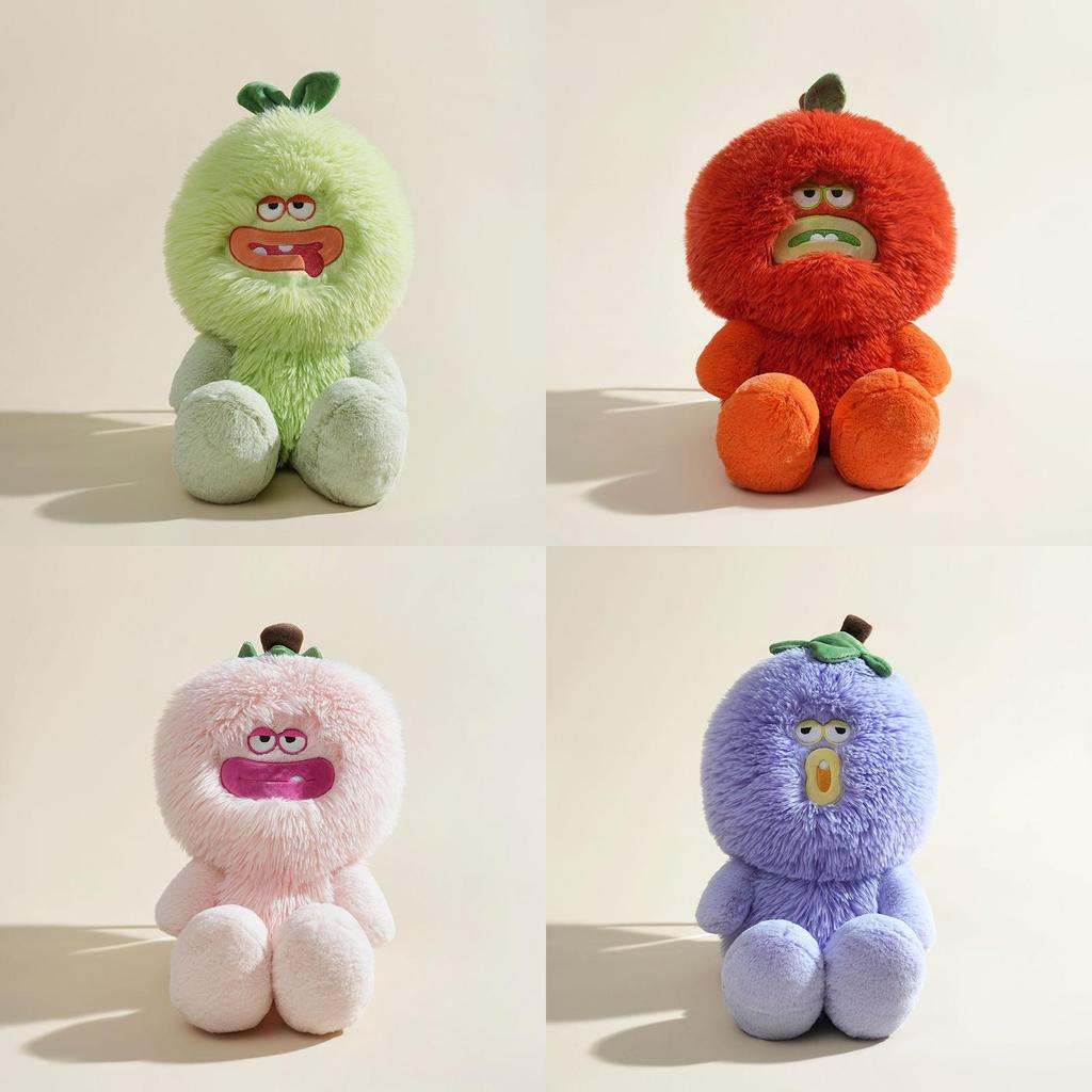 Soft Plush Monster Peach Fruit Toy With Pp Cotton For Bedroom Decor And Gifts