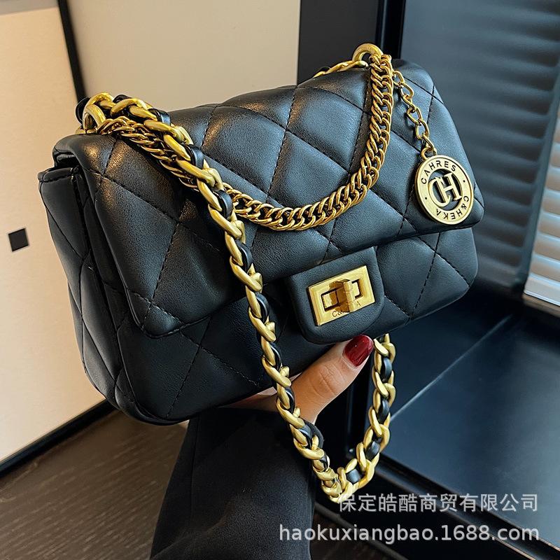 Premium Sense Bag Women 2025 New Niche Design Fashion Diamond Chain Bag Internet Celebrity Explosion Shoulder Messenger Bag