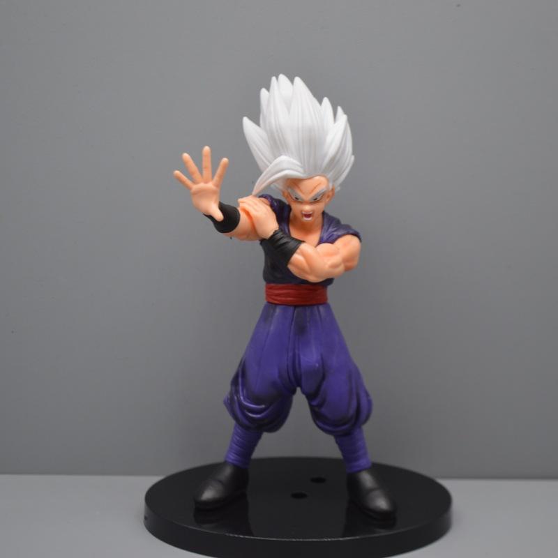 20cm Anime Dragon Ball Z Yellow Hair Beast Gohan Figure Combat Posture Action Figures PVC Statue Model Toys For Children Gifts