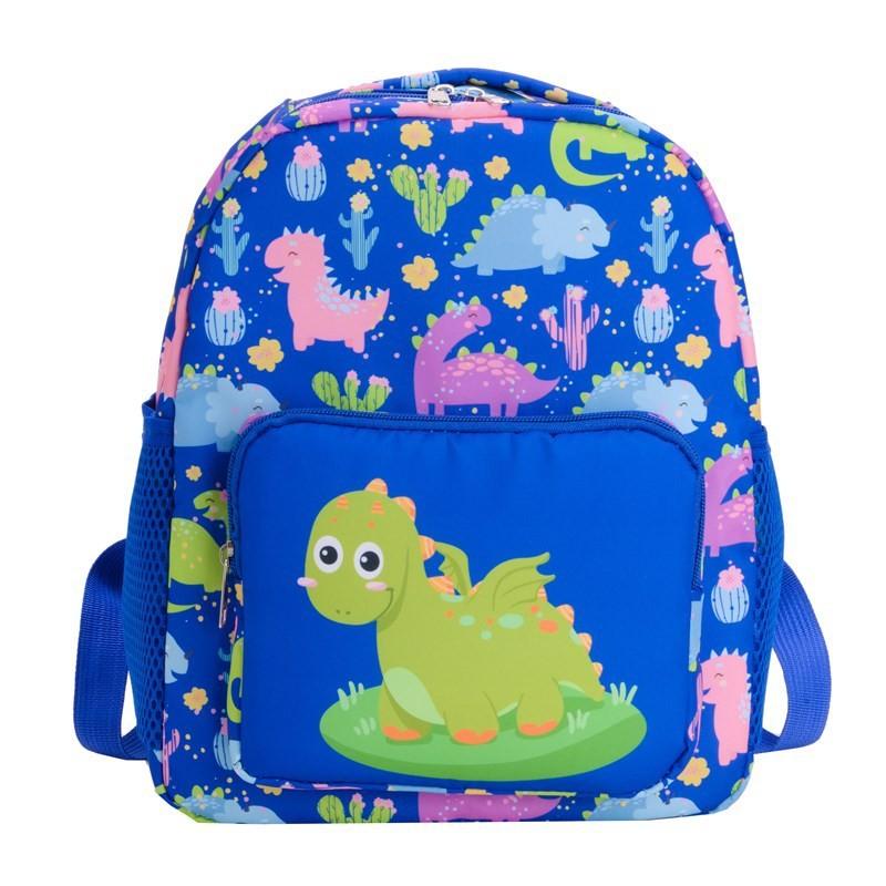Attractive School Nursery Backpack Children Adorable Dinosaur Design Feel Cozy