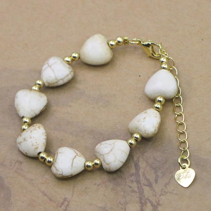 Lovely Natural Stone Beaded Bracelet For Women Girls Simple Personality Adjustable Bracelet Jewelry Accessories Gifts