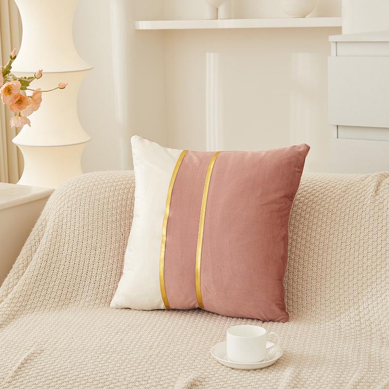 Elegant Sofa Pillowcase Party Atmosphere Pillow Cover Velvet Pillow Cover  for Room Sofa Decor Soft Solid Dyed for Bed