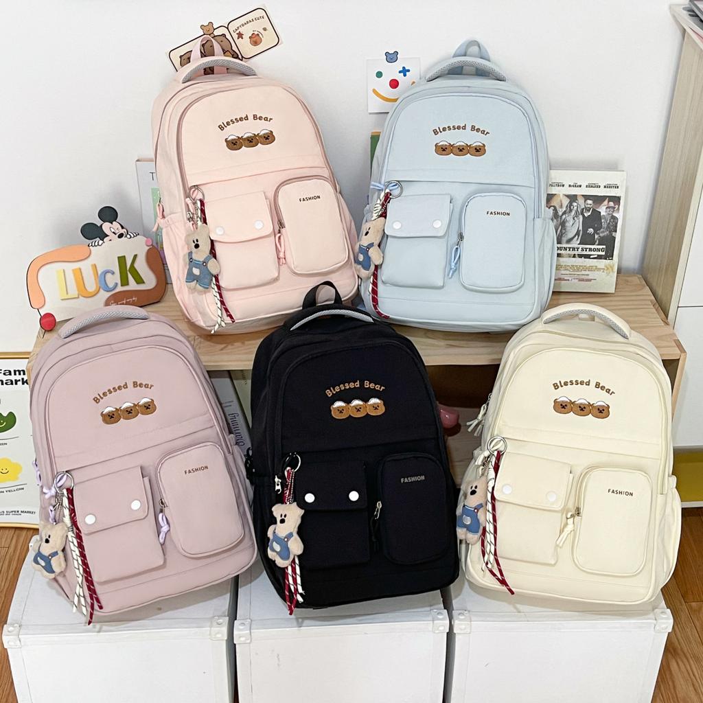 Schoolbag Korean version Japanese high-quality junior high school students multi-pocket schoolbag large capacity ins college girls backpack