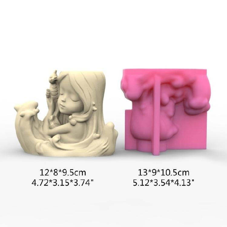 Succulent Planter Silicone Mold Flower Pot Concrete Mold Cement Gypsum Mold DIY Flower Vase Epoxy Resin Casting Mold
