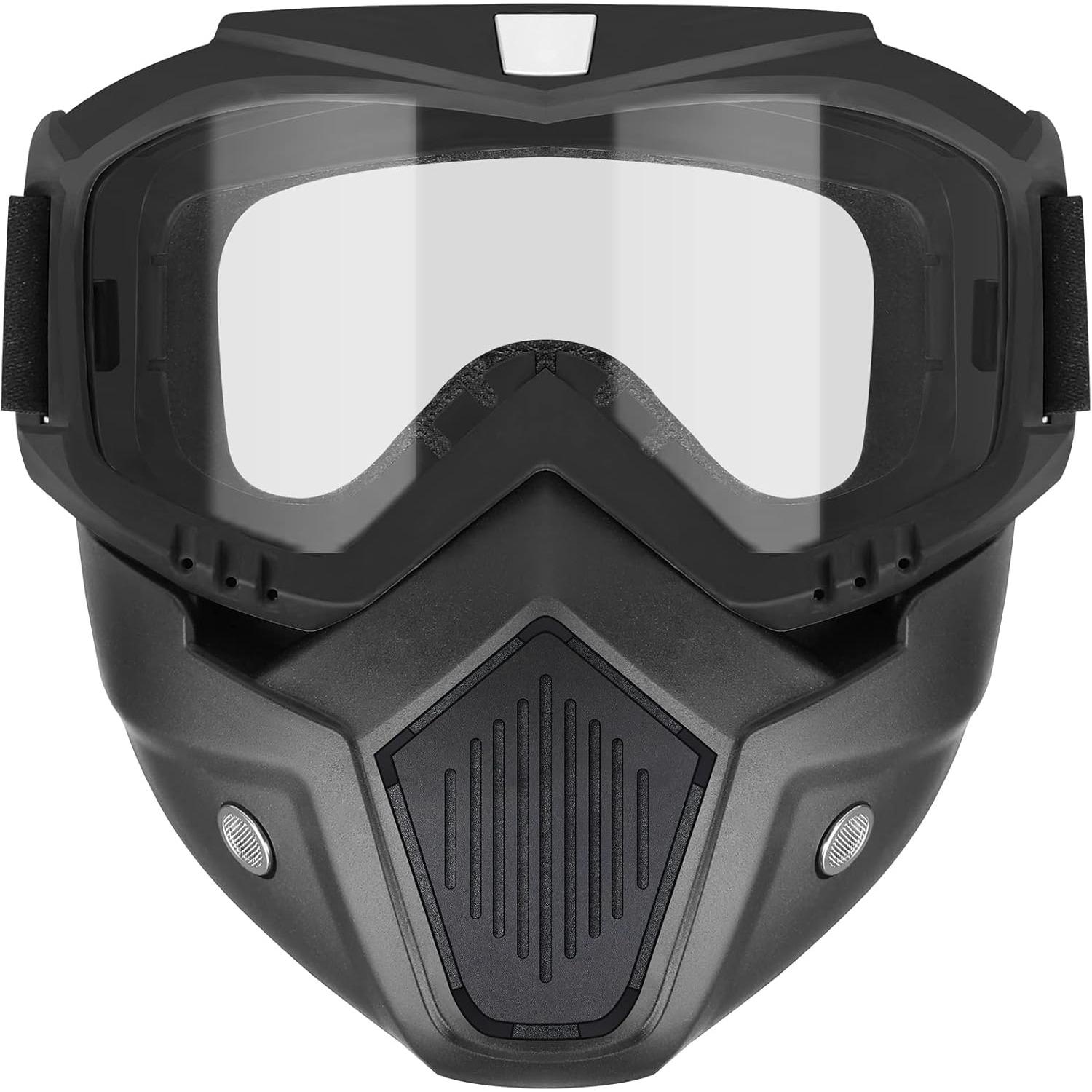 

Tactical Mask Compatible with Nerf Rival, Apollo, Zeus, Khaos,Atlas, & Artemis Blasters Rival Airsoft Mask,Black Detachable Masks with Goggles чорний