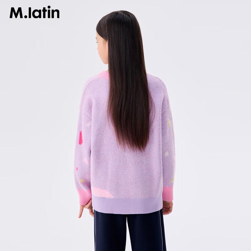 M.Latin Kids Winter Dopamine Round Neck Sweater 150cm